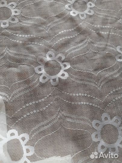 Тюль - 7 шт., накидки на подушки - 2 шт. СССР