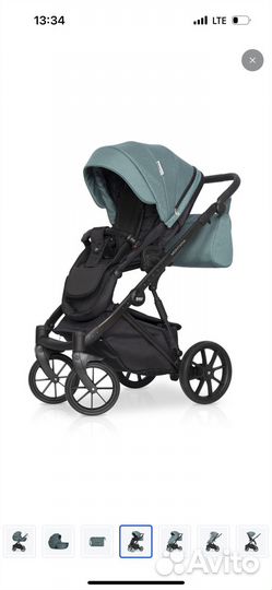 Коляска 2 в 1 riko basic изумруд