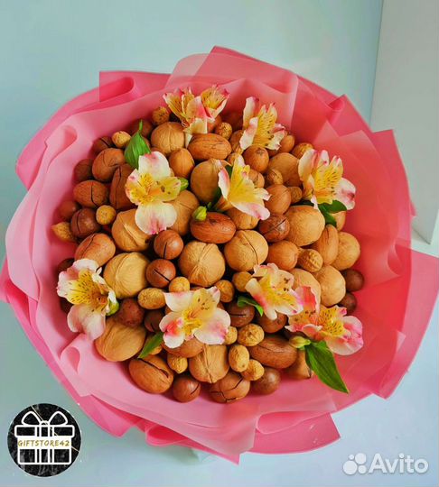 Букеты из сухофруктов и орехов