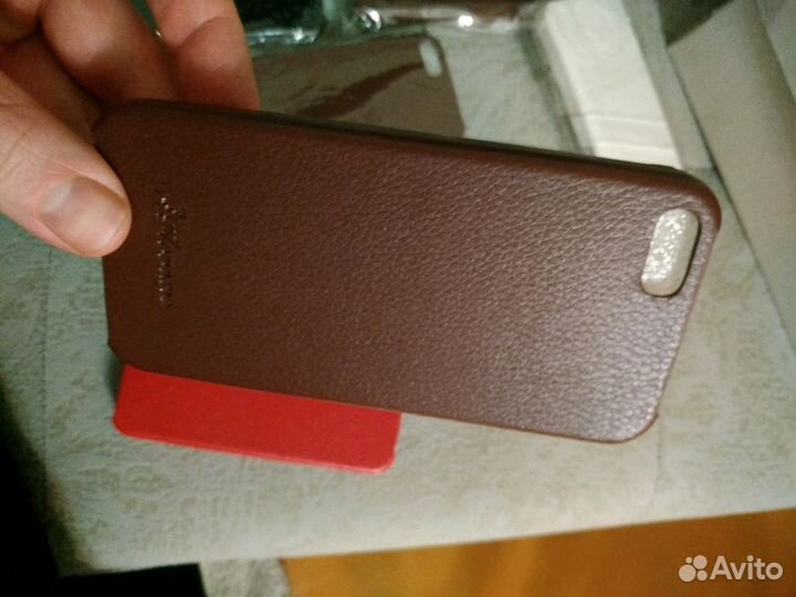 Чехол iPhone 5 5s кожаный новый авито доставкой