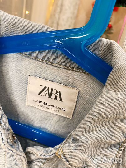 Детская джинсовая куртка zara