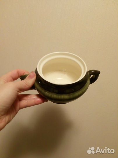 Набор кофейный обливная керамика