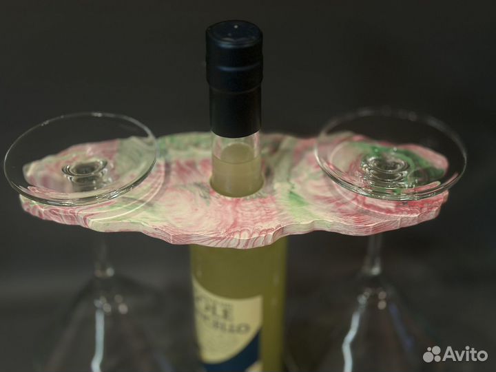 Подставка держатель для бокалов и вина
