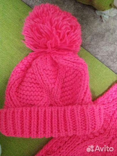 Шапка и шарфик для девочек