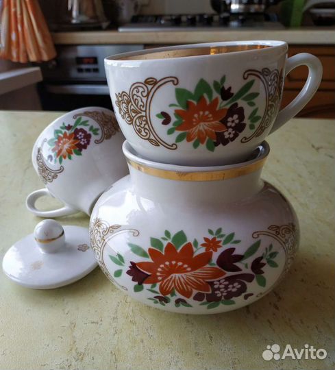 Чайный сервиз вербилки СССР