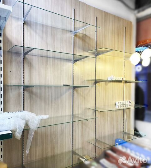 Стеклянные полки толщ. 5-6мм без царапин