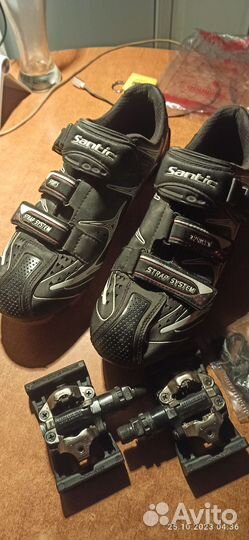 Вело туфли 42р + контакты Shimano 520