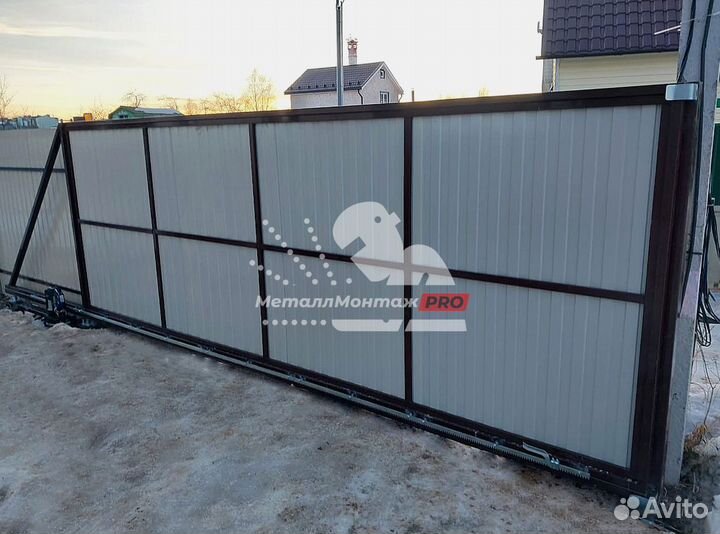 Откатные ворота с автоматикой от производителя