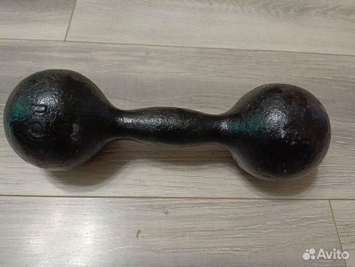 Гантеля чугунная 5 кг