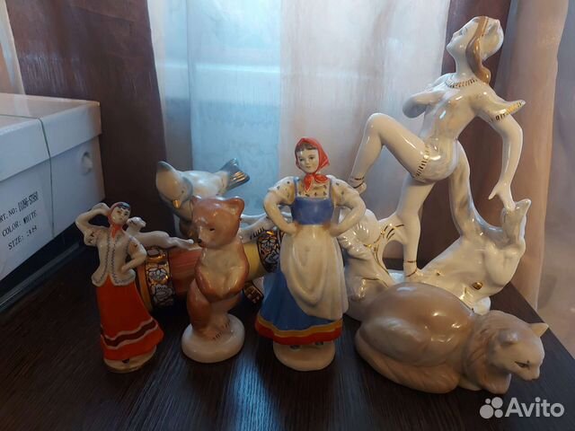 Статуэтки фарфор лфз Вербилки Гжель СССР