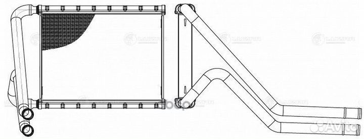 Радиатор отопителя LRh 0838 luzar