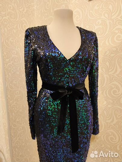 Вечернее платье с пайетками 42 44