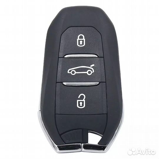 Чехол на ключ Citroen Peugeot / Ситроен Пежо grey