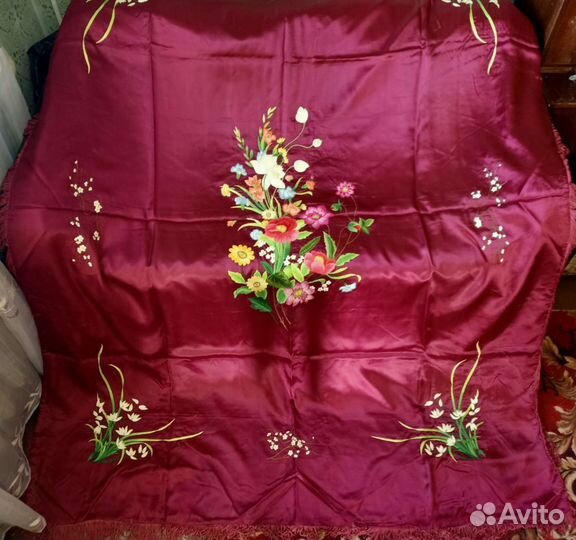 Покрывало шёлковое. Вьетнам. 80-е г СССР