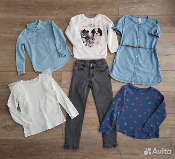 Вещи пакетом для девочки 5-8 лет