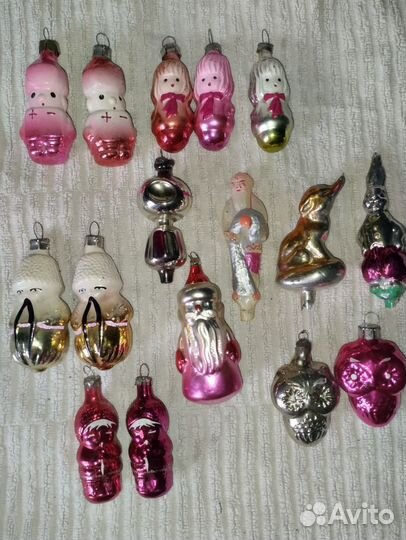 Винтажные елочные игрушки СССР