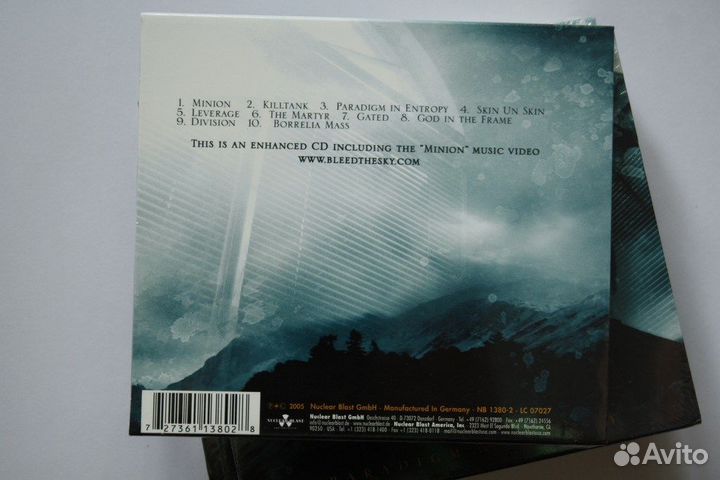 Bleed The Sky - Paradigm -фирма новый Death Metal