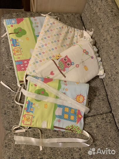 Комплект- бортики +постельное белье