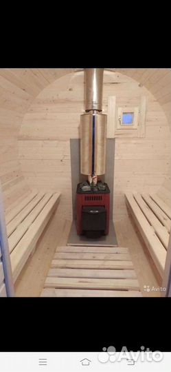 Баня бочка на колесах