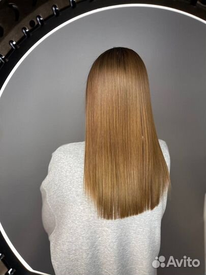 Кератиновое выпрямление волос