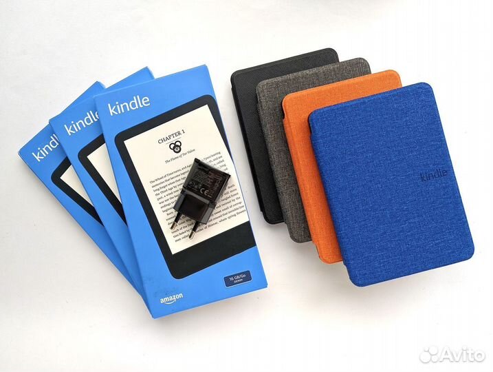 Kindle 11 2022 16GB Denim новая + чехол + зарядка