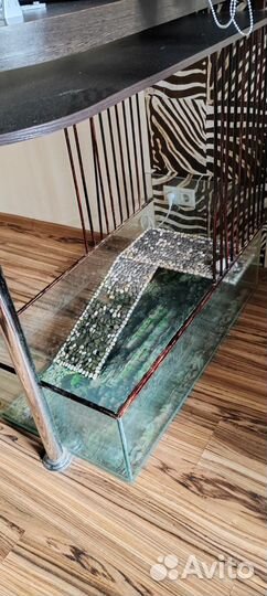 Аквариум для черепахи 105х53х30см