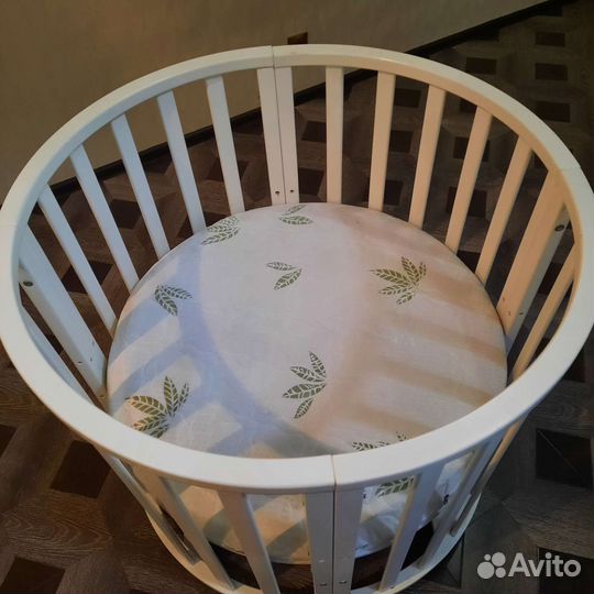 Детская кроватка круглая трансформер
