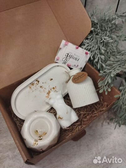 Изделия из гипса ручная работа, декоративные свечи