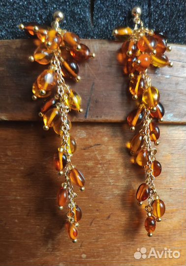 Серьги гроздья