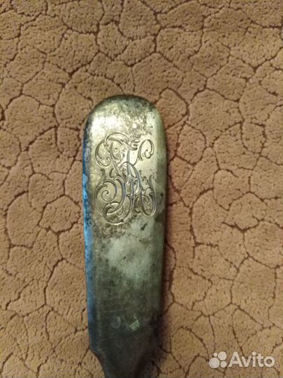 Половник серебряный, конец 19века, вензель FK, 230