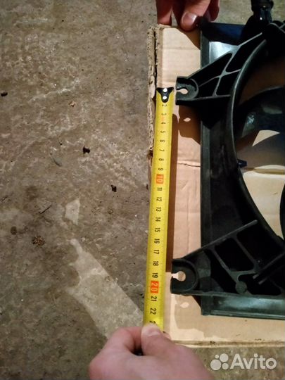 Вентилятор охлаждения hyundai accent/verna