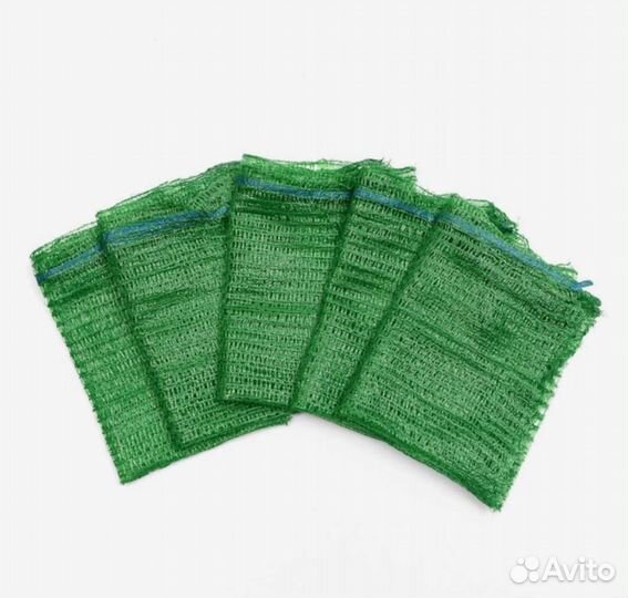 Сетка овощная, Зеленая, 45 х 75 см, 25 - 30 кг