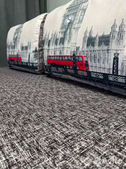 Люси прямой Флок серый