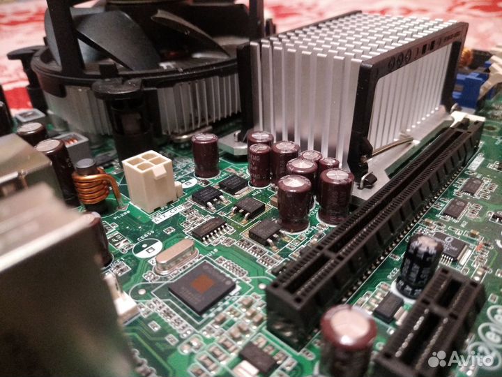 Материнская плата 775 + процессор 1.8 ггц