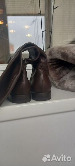Сапоги натуральная кожа 37