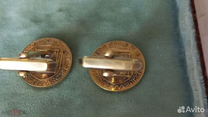 Старинные великолепные запонки золото дубле 500