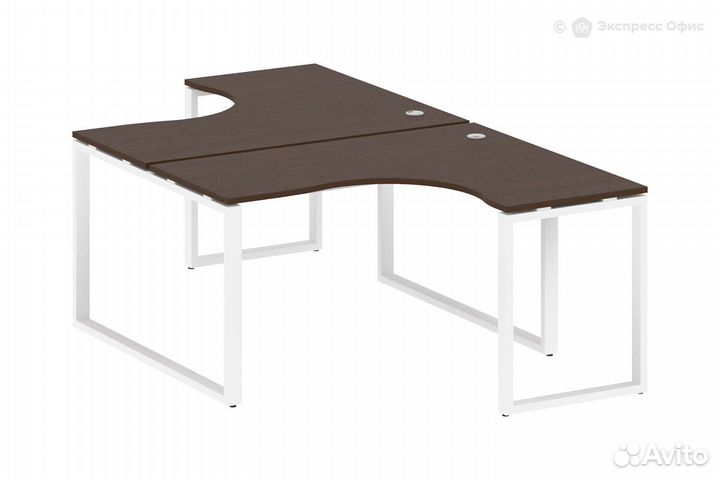 Стол-бенч двойной криволинейный Metal system style