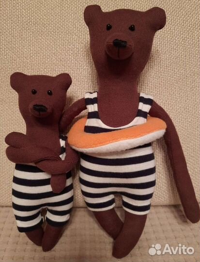 Игрушки интерьерные- Корова и Мишка