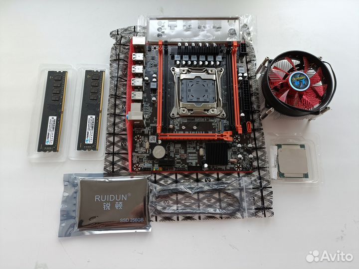 Комлект x99 2670v3, 16gb ddr4, кулер, SATA ssd 256