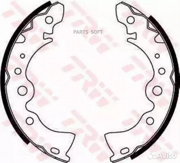 TRW GS8246 GS8246 колодки барабанные з.\ Nissan Al