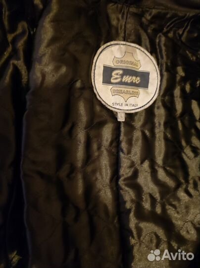 Пальто из кожи крег