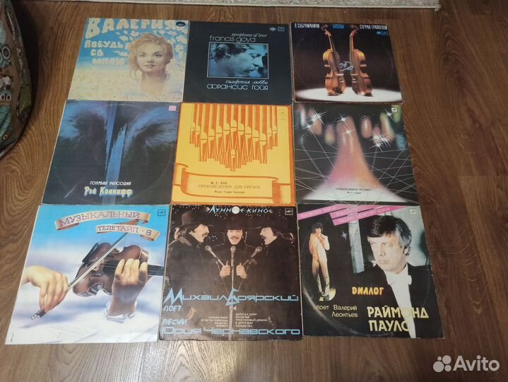 Виниловые пластинки эстрада, джаз, рок