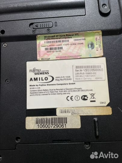 Fujitsu siemens amilo pi1536