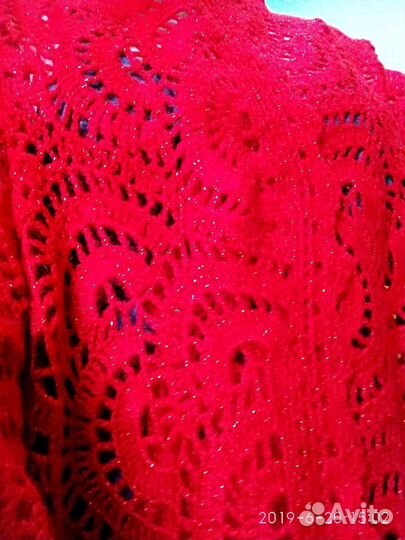 Платок шаль ручной вязки