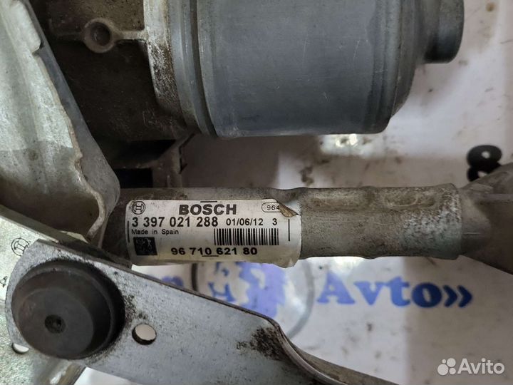 Мотор стеклоочистителя левый peugeot 3008