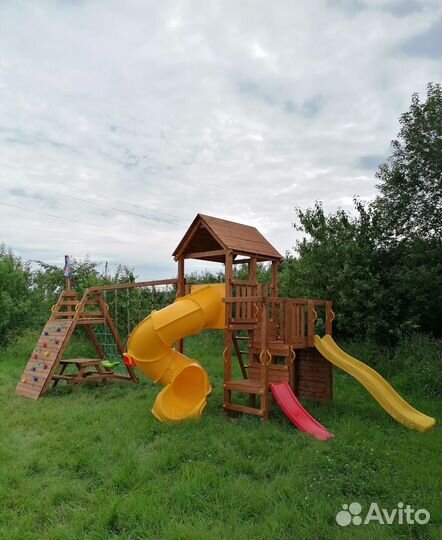 Детская площадка Выше Всех Маугли с винт. горкой