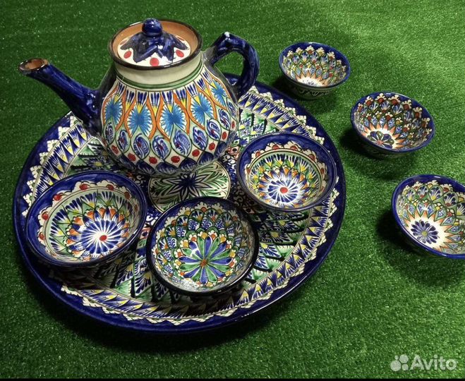 Узбекская кepaмическая посуда