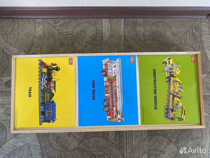 Деревянные пазлы 3 в 1