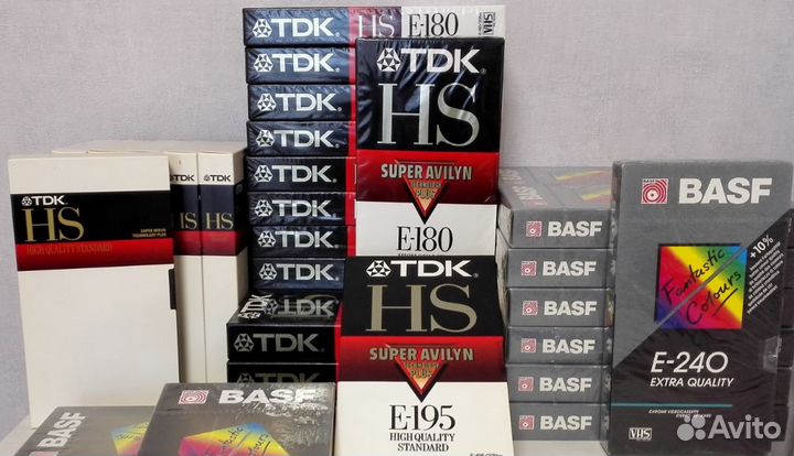 Видеокассета VHS TDK E-180 Basf E-240 Япония
