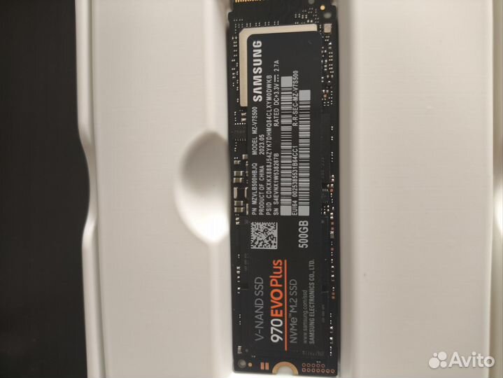 Продам ssd samsung evo 970 plus 500gb m2 nvme